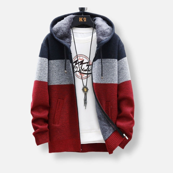 Hendrix | Hooded Patchwork Zipper
